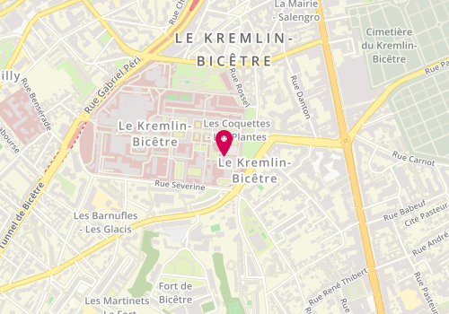 Plan de Eclair Coiffure, 3 Rue Danton 3/5, 94270 Le Kremlin-Bicêtre