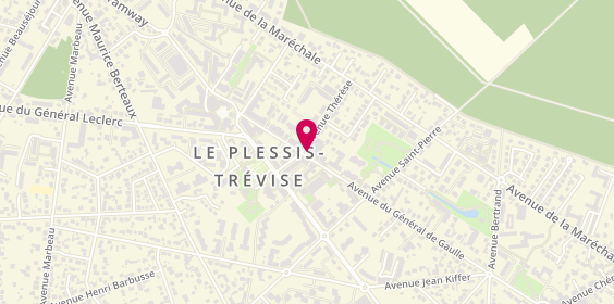 Plan de Hair Select Coiffure, 25 avenue du Général de Gaulle, 94420 Le Plessis-Trévise