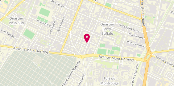 Plan de Darc Espace Coiffure, 160 avenue Henri Ginoux, 92120 Montrouge