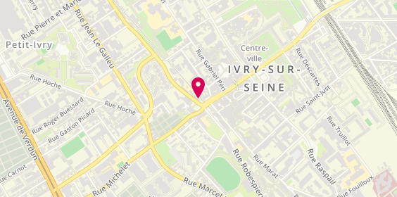 Plan de Alain Jasmin, 11 place de la République, 94200 Ivry-sur-Seine