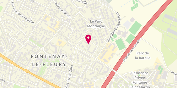 Plan de 2B Coiffure, 3 Sq. Louis Georges Buffon, 78330 Fontenay-le-Fleury