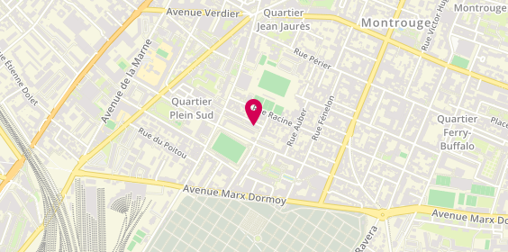 Plan de Magali coiffure, 5 Rue Corneille, 92120 Montrouge