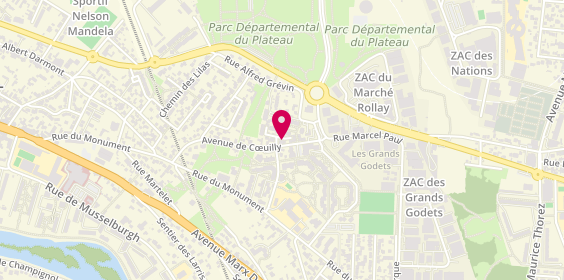 Plan de L'Atelier de la Beaute, 79 avenue de Coeuilly, 94500 Champigny-sur-Marne