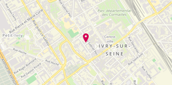 Plan de Céline Coiffure, 4 Rue Georges Jehenne, 94200 Ivry-sur-Seine