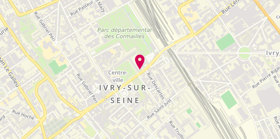 Plan de Aghiles Coiffure, 70 avenue Georges Gosnat, 94200 Ivry-sur-Seine
