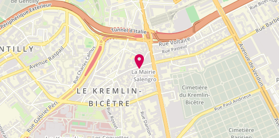 Plan de Aln Coiffure, 15 Rue du Général Leclerc, 94270 Le Kremlin-Bicêtre