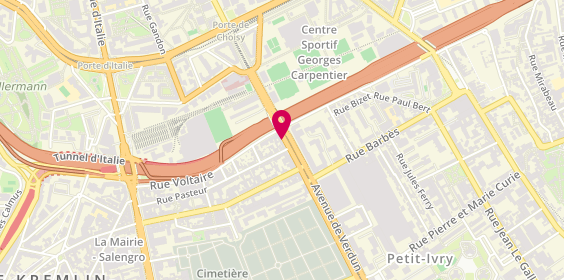 Plan de Eve Lyne Coiffure, 4 avenue de Verdun, 94200 Ivry-sur-Seine