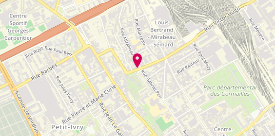 Plan de M et B Coiffure, 16 Rue Louis Bertrand, 94200 Ivry-sur-Seine