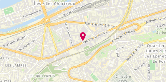 Plan de L’Atelier Cerutti, 142 avenue de Verdun, 92130 Issy-les-Moulineaux