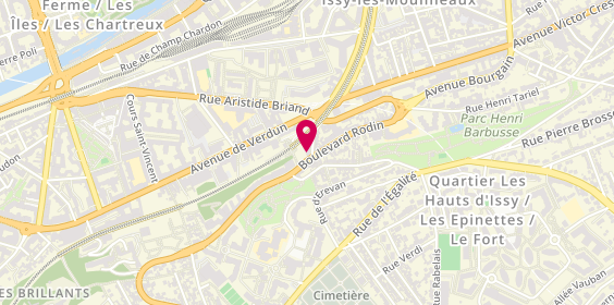 Plan de 235th Barber Street, 38 Boulevard Rodin, 92130 Issy-les-Moulineaux
