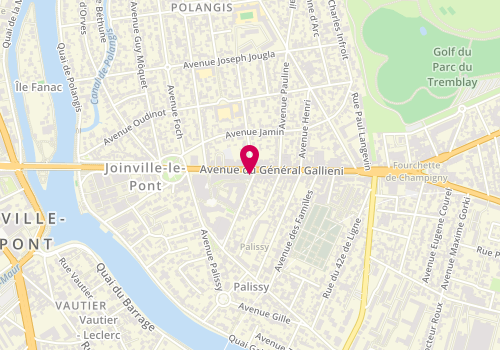 Plan de Tchip Coiffure, 28 avenue du Général Gallieni, 94340 Joinville-le-Pont