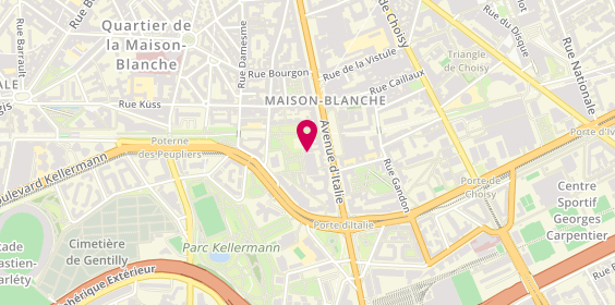 Plan de 13Cut, 170 avenue d'Italie, 75013 Paris