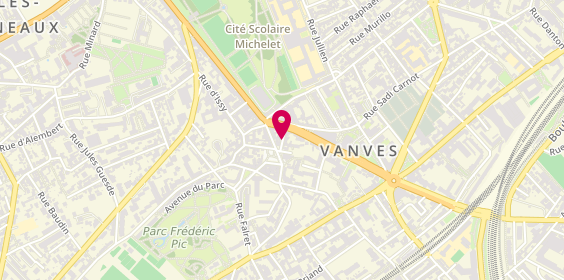 Plan de Coiffure R, 9 Rue Louis Blanc, 92170 Vanves