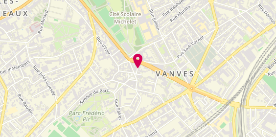 Plan de S&F Coiffure, 9 Rue Louis Blanc, 92170 Vanves