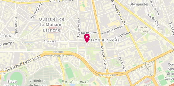 Plan de D T P, 53 Rue du Moulin de la Pointe, 75013 Paris