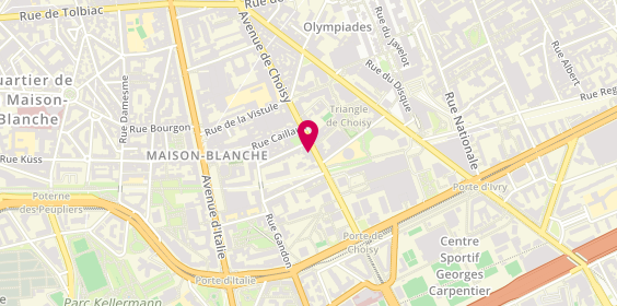 Plan de Mony Coiffure, 41 avenue de Choisy, 75013 Paris