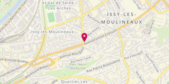 Plan de Np Coiffure, 40 avenue Victor Cresson, 92130 Issy-les-Moulineaux
