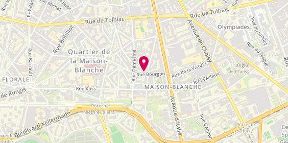 Plan de Top Coiffure, 16 Rue Bourgon, 75013 Paris