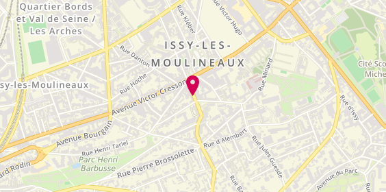 Plan de Anouchka Leblanc - Coiffeur Issy-les-Moulineaux, 8 Rue Auguste Gervais, 92130 Issy-les-Moulineaux