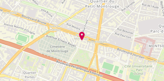 Plan de Nuances Coiffure, 3 avenue de la Prte de Montrouge, 75014 Paris