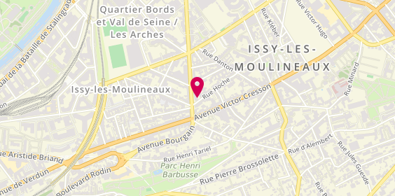 Plan de Dynami Coiff, 54 Rue Hoche, 92130 Issy-les-Moulineaux