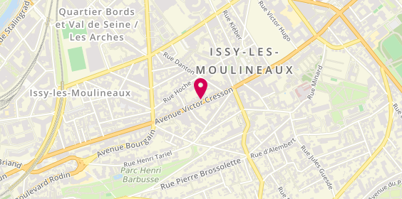 Plan de IssyCoiff, 16 Avenue Victor Cresson, 92130 Issy-les-Moulineaux