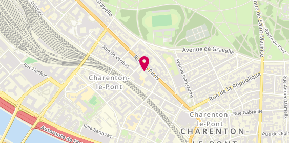 Plan de L'Entrée des Artistes Coiffeur Charenton, 109 Rue de Paris, 94220 Charenton-le-Pont