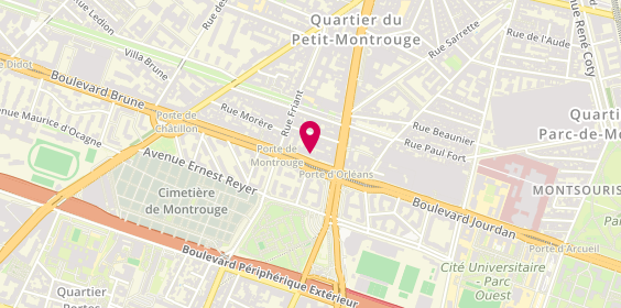 Plan de Coiffure Sylvie, 193 Boulevard Brune, 75014 Paris