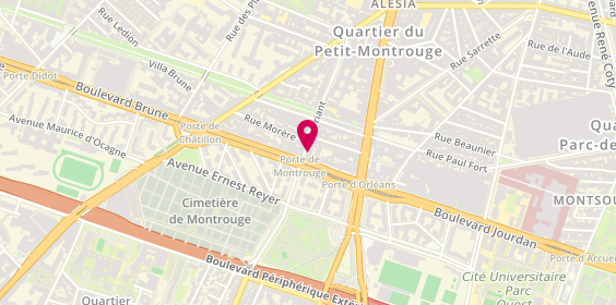 Plan de Vision Coiffure, 35 Rue Friant, 75014 Paris