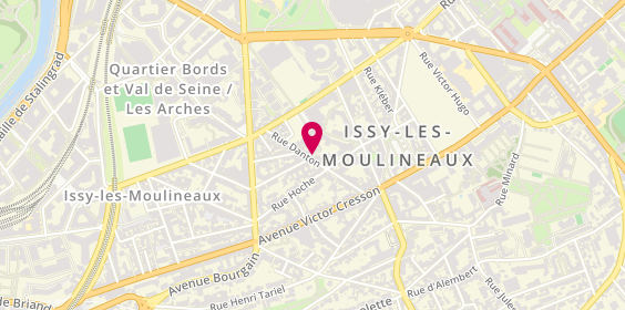 Plan de L'Atelier de Cristina, 23 Rue Danton, 92130 Issy-les-Moulineaux