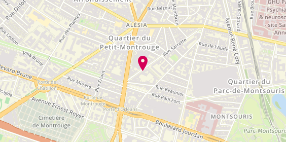Plan de Nathalê, 49 Rue Sarrette, 75014 Paris