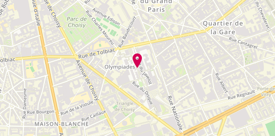 Plan de Avy, 24 Rue du Javelot - Monter l'Escalier Situé au 105 Rue de Tolbiac Ou Monter Au
61 Rue Nationale, 75013 Paris