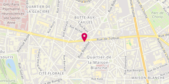 Plan de Doriath Coiffure, 197 Rue de Tolbiac, 75013 Paris