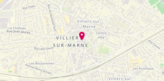 Plan de MYA ISAÏ Coiffure Villiers-sur-Marne, 11 Rue Guillaume Budé, 94350 Villiers-sur-Marne