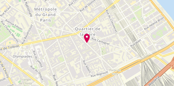 Plan de Nj Beauty Paris, 70 Rue de Patay, 75013 Paris