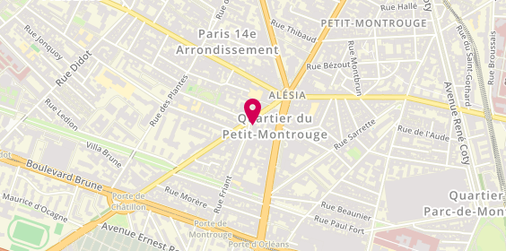 Plan de Patricia Deville, 1 Bis Rue Friant, 75014 Paris