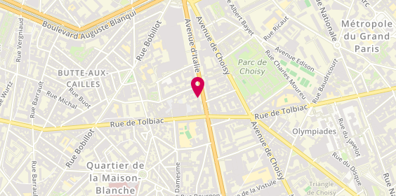 Plan de Jean-Louis David, 68 avenue d'Italie, 75013 Paris