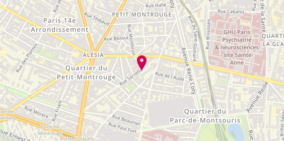 Plan de RAYOUNG Kim, 15 Rue Sarrette, 75014 Paris