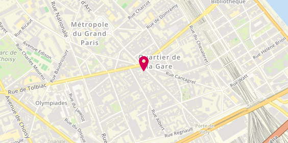 Plan de Nadine M, 107 Rue de Patay, 75013 Paris