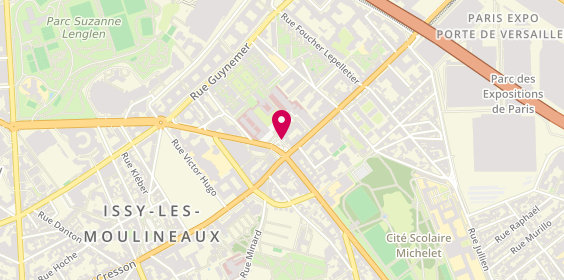 Plan de Jean Claude Biguine, 5 place Paul Vaillant Couturier, 92130 Issy-les-Moulineaux