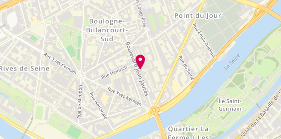 Plan de LE 249 COIFFURE / la Coiffure Autrement, le 249 Coiffure
249 Boulevard Jean Jaurès, 92100 Boulogne-Billancourt