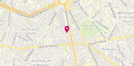 Plan de Nini Coiffure, 6 Rue du Moulinet, 75013 Paris