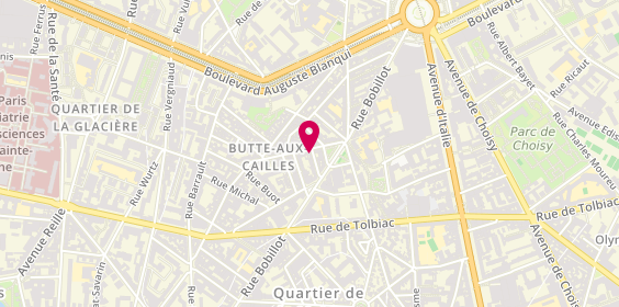 Plan de La Bottega Del Coiffeur, 3 Rue de la Butte Aux Cailles, 75013 Paris
