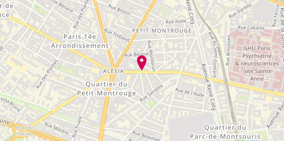 Plan de Coiffure.jourdan, 40 Rue d'Alesia, 75014 Paris