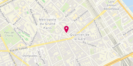 Plan de Jean-Claude Biguine, 112 Rue Patay, 75013 Paris