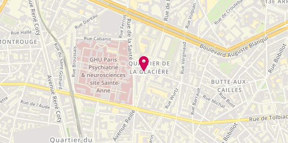 Plan de Coiffure Parisienne, 116 Rue de la Glacière, 75013 Paris