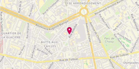 Plan de Nour Coiffure, 28 Rue Bobillot, 75013 Paris