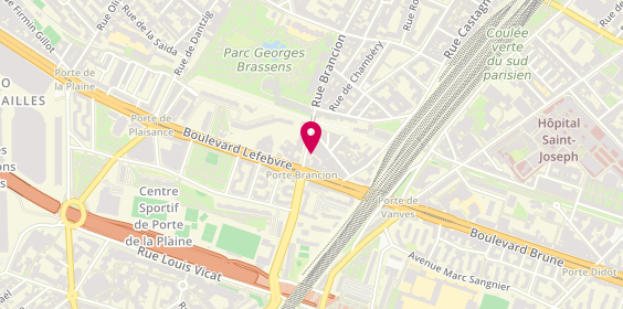 Plan de Fashion Coiffure, 169 Ter Boulevard Lefebvre, 75015 Paris