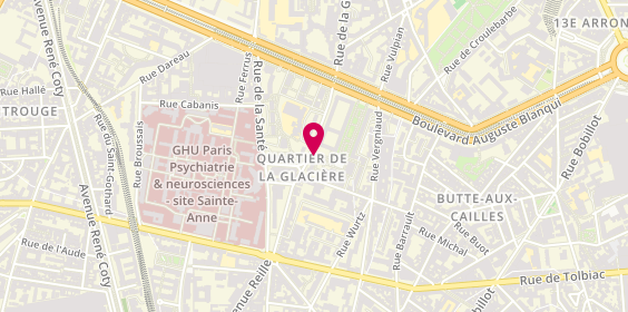 Plan de Nihal Beauty, 89 Rue de la Glacière, 75013 Paris