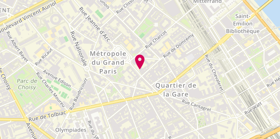 Plan de Gina Gino, 4 Rue Jeanne d'Arc, 75013 Paris